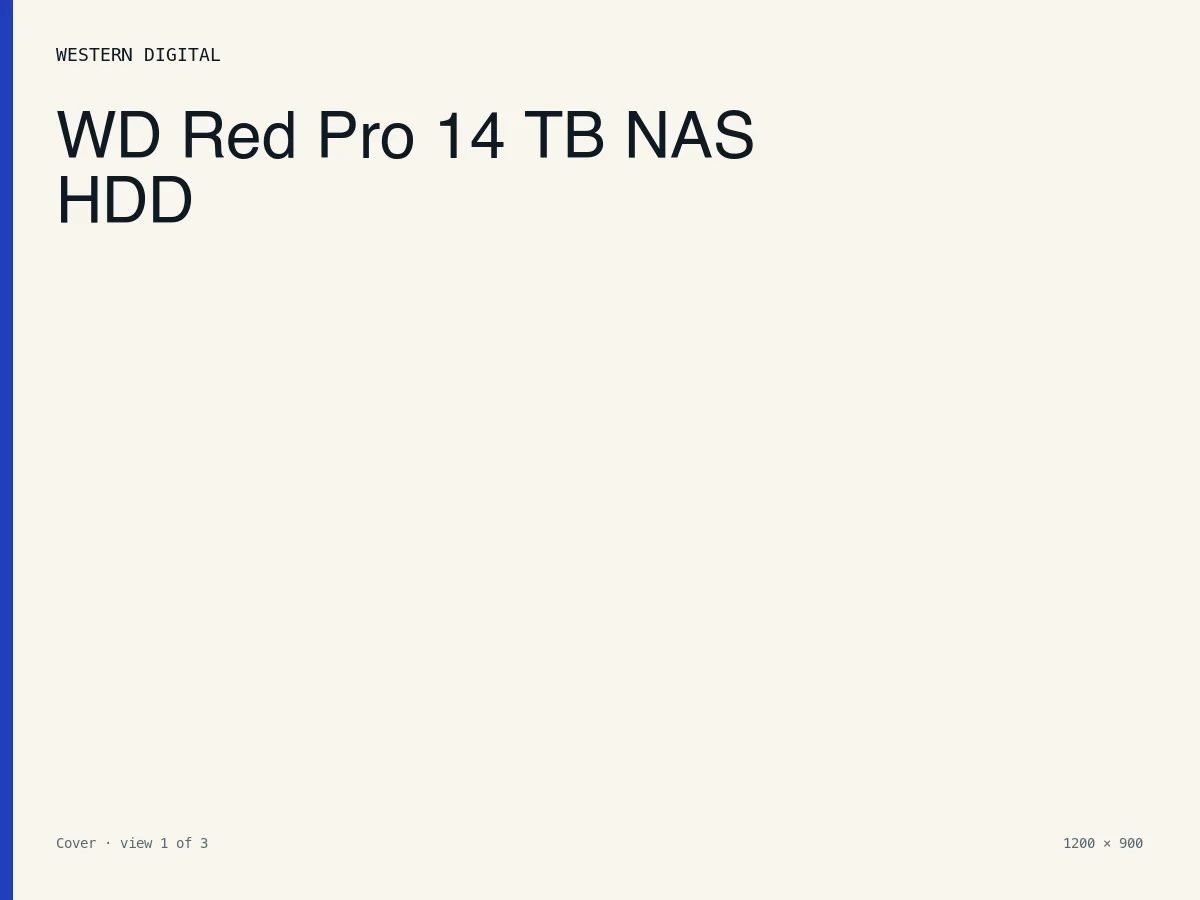 Western Digital WD Red Pro 14 TB NAS HDD - Cover
