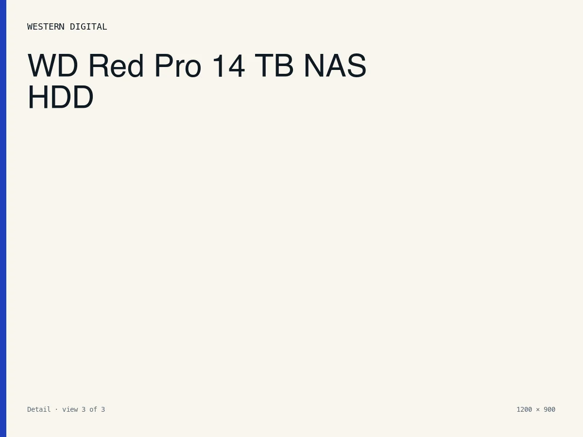 Western Digital WD Red Pro 14 TB NAS HDD - Detail