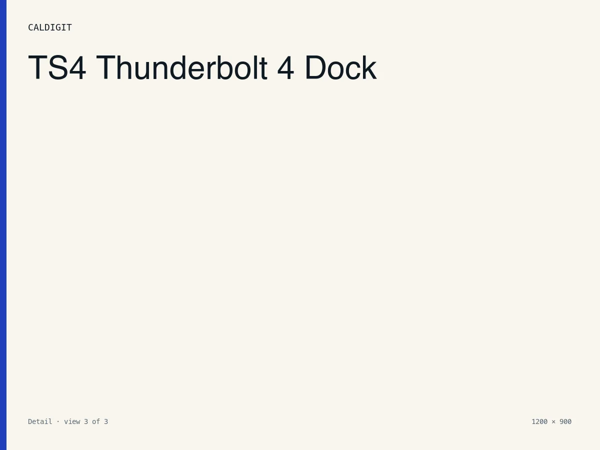 CalDigit TS4 Thunderbolt 4 Dock - Detail